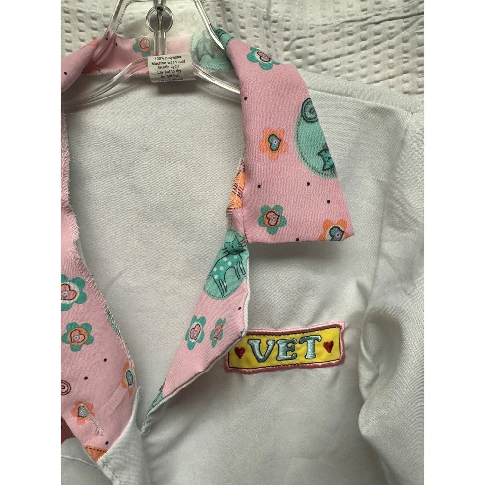 Dress Up America Veterinarian Cosplay For Girls - Vet Lab Coat Sz Med 8-10